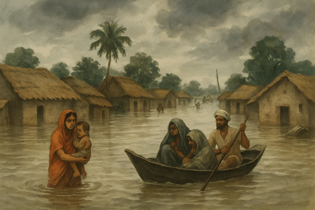 bihar-flood-precautions-in-bihar-villages